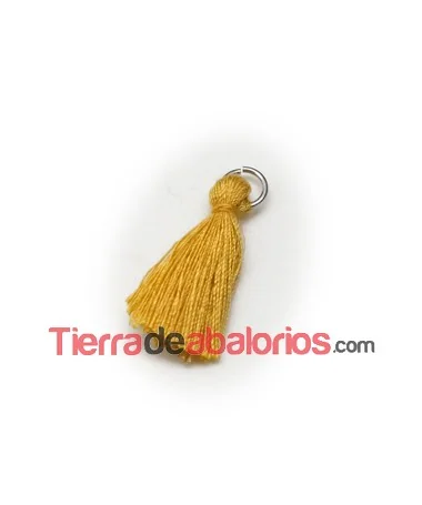 Borla de Algodón con Anilla 25/30mm, Yema (10 uds.) Borla de Algodón con Anilla 25/30mm, Yema