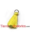 Borla de Algodón con Anilla 25/30mm, Amarillo