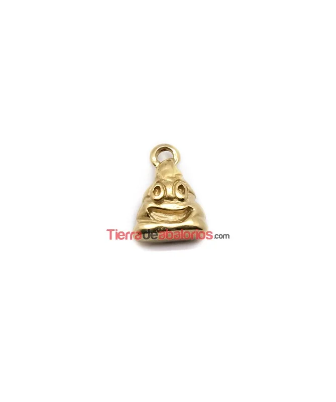 Colgante Emoticono KK 18x13mm Dorado