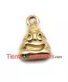 Colgante Emoticono KK 18x13mm Dorado