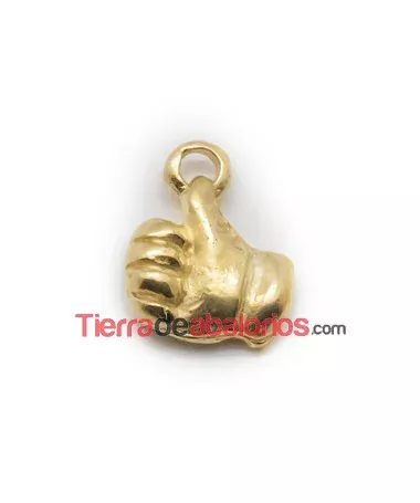 Colgante Emoticono Me Gusta 13x16mm Dorado Colgante Emoticono Me Gusta 13x16mm Dorado