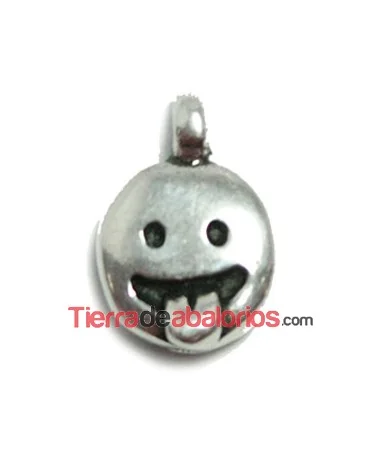 Colgante Emoticono Lengüetazo 16x11mm, Plateado Colgante Emoticono Lengüetazo 16x11mm