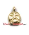 Colgante Emoticono Arrogante 16x12mm Dorado