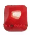 Cabujón Resina Irregular 25x24mm Rojo