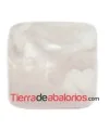 Cabujón Resina Irregular 25x24mm Blanco