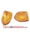 Cabujón Resina Irregular 12x8mm, Naranja