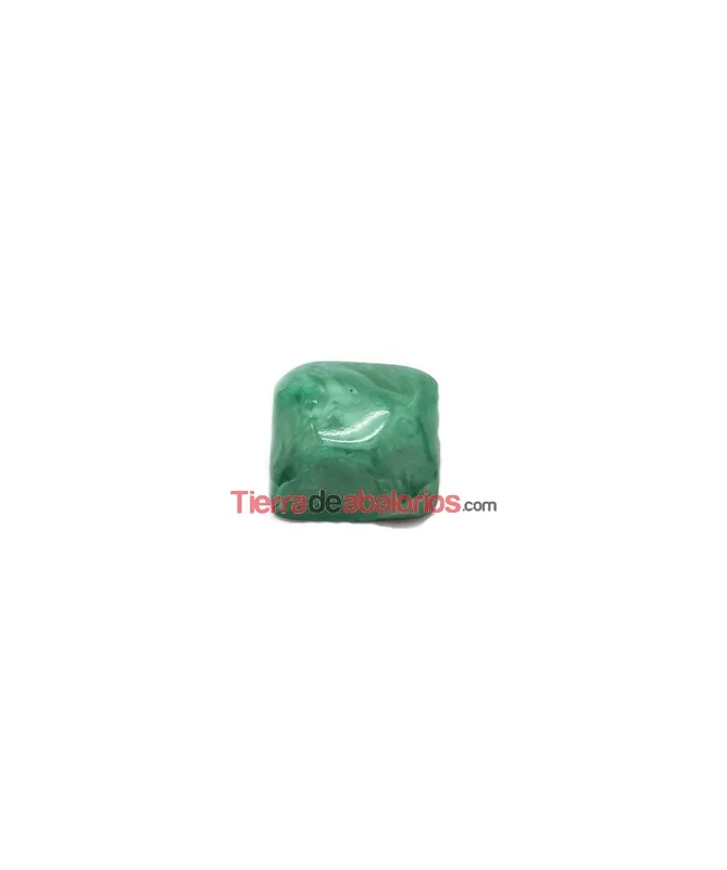 Cabujón Resina Irregular 25x24mm Turquesa