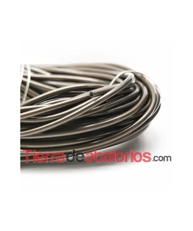 Caucho Hueco 5mm Agujero 3,2mm Oro Viejo