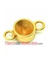 Conector 10mm para Chatón SS39, Dorado