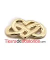 Entrepieza Amor Infinito 23x15mm Dorada