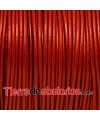 Cordón de Cuero Indú 1,5mm Rojo Metalizado