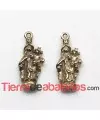 Colgante Virgen del Carmen 19x9mm Dorada
