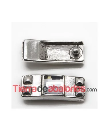 Broche con Terminal 34x13mm Agujero 10x3mm con Swarovski Broche con Terminal 34x13mm Agujero 10x3mm con Swarovski