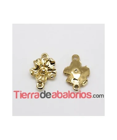 Conector Flor 28x18mm, Dorado Conector Flor 28x18mm, Dorado