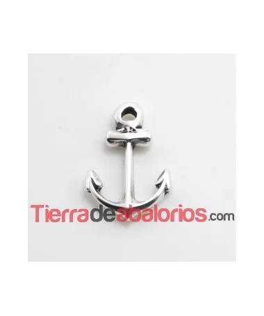 Colgante Ancla 21x14mm, Plateado