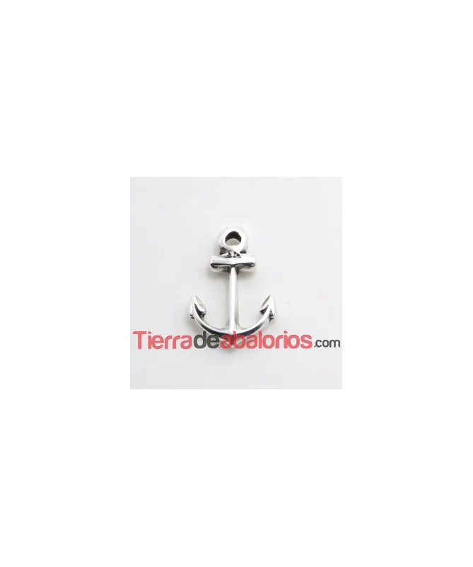 Colgante Ancla 21x14mm, Plateado