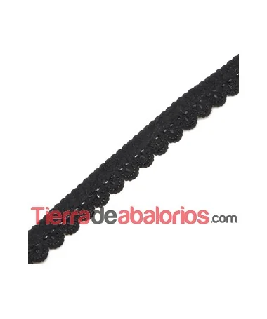 Tira Antelina Troquelada 19mm Negra Tira Antelina Troquelada 19mm Negra