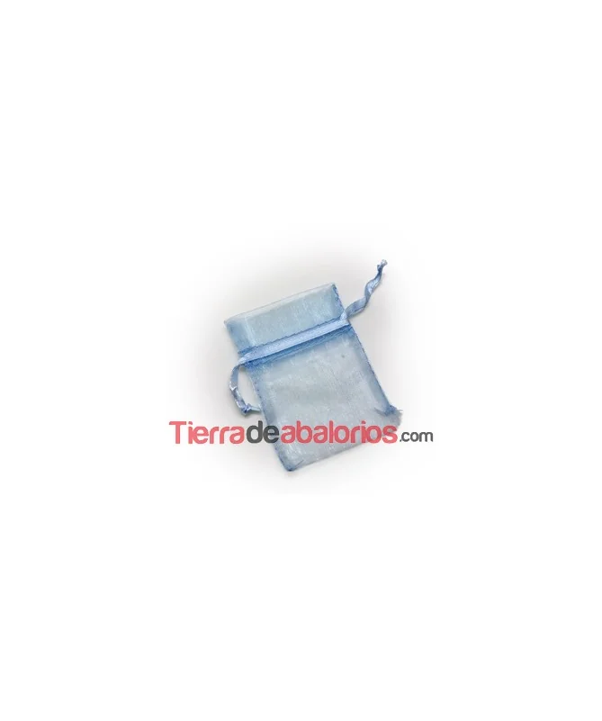 Bolsa de Organza 10x15cm. Celeste