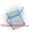 Bolsa de Organza 10x15cm. Celeste