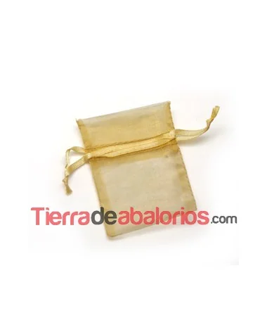 Bolsa de Organza 5x8cm Dorada