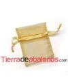 Bolsa de Organza 5x8cm Dorada