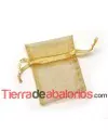 Bolsa de Organza 5x8cm Dorada