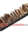Fleco de Pluma de Avestruz 6cm aprox. Marrón Multi (metro)