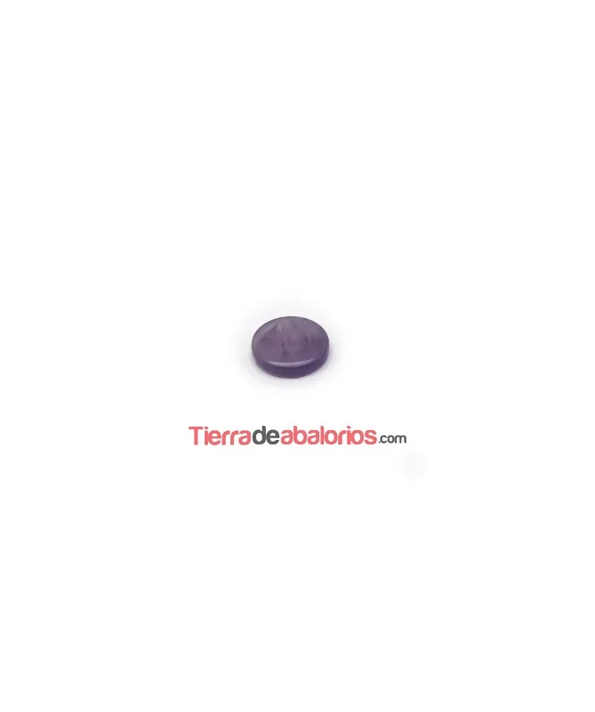 Cabujón Resina Redondo 13mm Lila