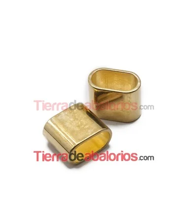 Entrepieza Pasador 24x20mm Agujero 20x10mm Dorada