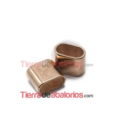 Entrepieza Pasador 24x20mm Agujero 20x10mm Oro Rosa