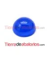 Cabujón de Cristal 11mm, Azul Calcedonia