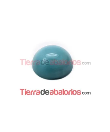 Cabujón de Cristal 11mm, Turquesa