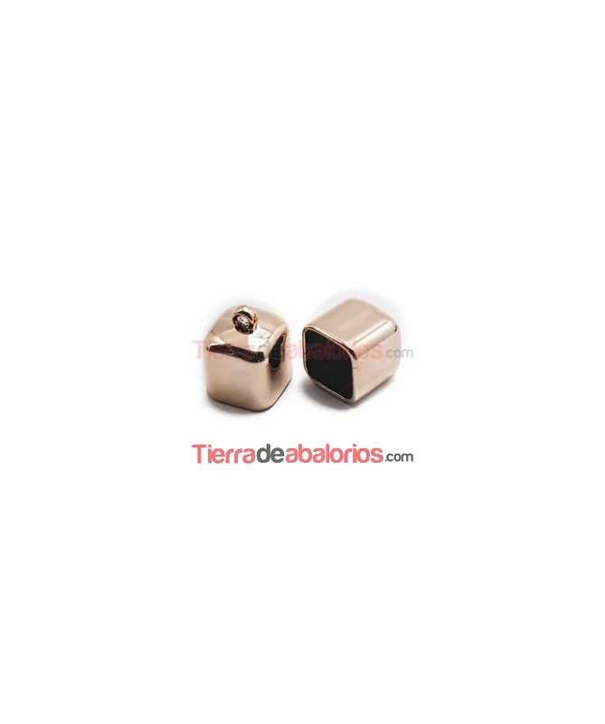 Terminal Laminado 25x20mm Agujero 17x17mm Oro Rosa