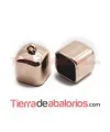 Terminal Laminado 25x20mm Agujero 17x17mm Oro Rosa