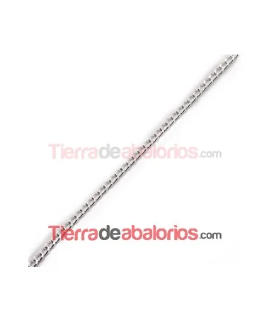 Cadena Bilbao Eslabón 7x4mm, Plateada (metro)