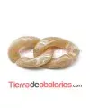 Eslabón Acrílico 28x20mm Beige