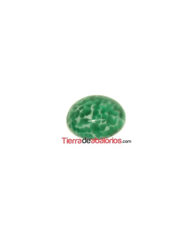 Cabujón de Cristal 12mm, Jade