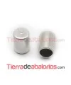 Tubo Terminal 4x3mm Agujero 2mm, Plateado