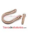 Anillo con Tornillo 32x22mm, Oro Rosa