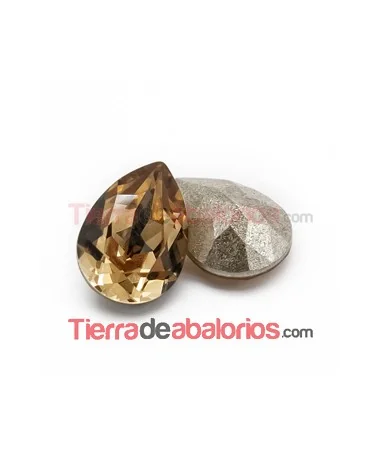 Cabujón Pear Swarovski 14x10mm, Light Colorado Topaz