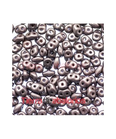 Superdúo 2,5x5mm Pastel Dark Brown