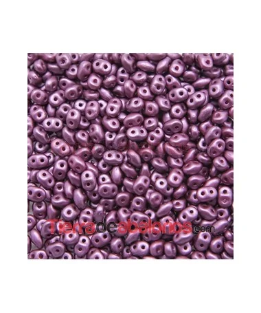 Superduo 2,5x5mm Pastel Burgundy