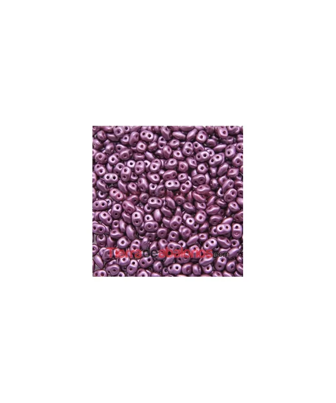 Superduo 2,5x5mm Pastel Burgundy