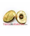 Cierre Botón 23x16mm Agujero 5mm Dorado