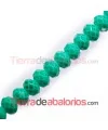 Bola Rondel Snake Skin 8x6mm Verde