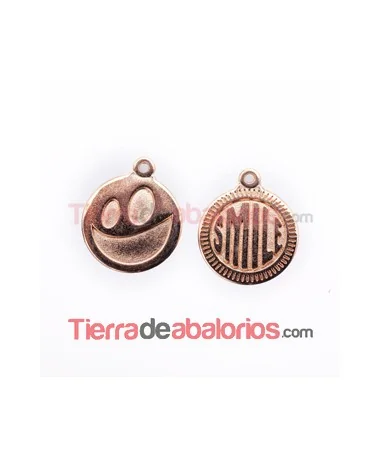 Medalla 15mm Smile, Oro Rosa Medalla 15mm Smile, Oro Rosa