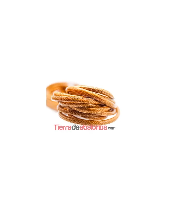 Cordón Nappa 6mm Snake Camel