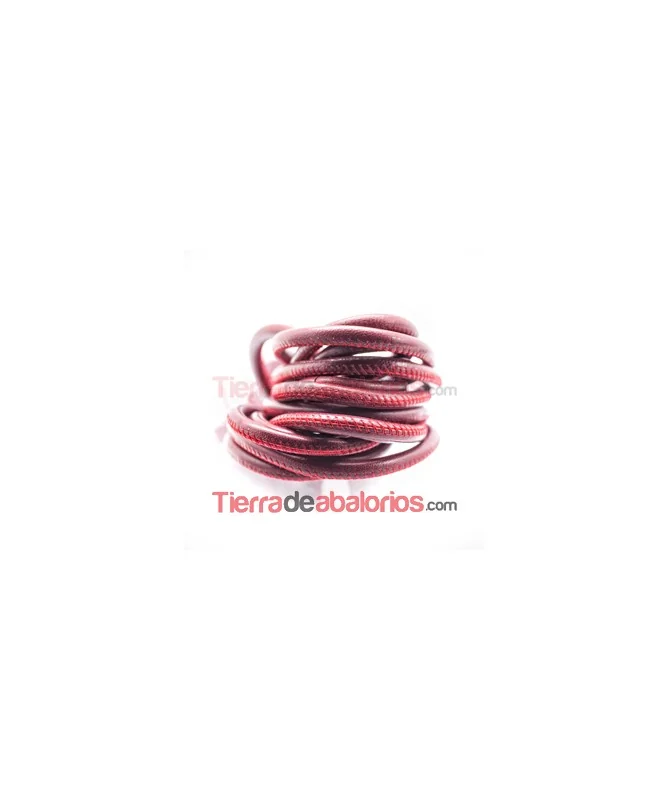 Cordón Nappa 6mm Burdeos (20cm)