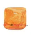Cabujón Resina Irregular 25x24mm Naranja