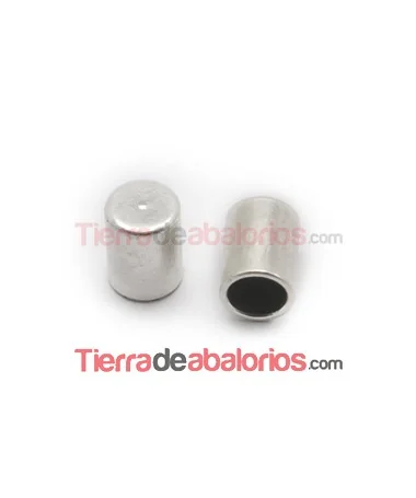 Tubo Terminal 5x4mm Agujero 3,2mm, Plateado